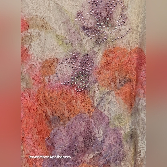 Brittany Black 1x  Flower Print Shirt - Picture 2 of 12